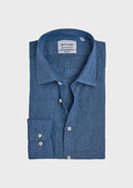 Sand 8823 State Soft L/S Linen Shirt - Medium Blue