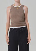 Citizens of Humanity Isabel rib tank in Cocoa