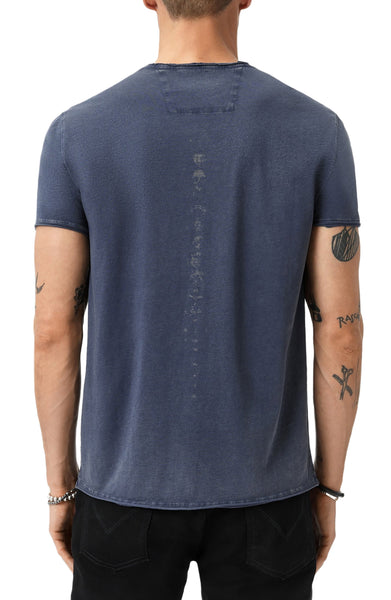 John Varvatos Moth Raw Edge Tee - Mulberry