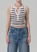 Citizens of Humanity Caralyn tank in azure stripe