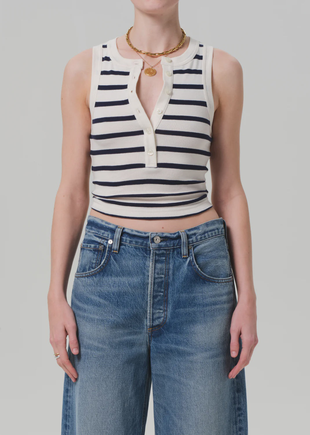 Citizens of Humanity Caralyn tank in azure stripe