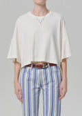 Citizens of Humanity Crop Cape Tee in Pashmina