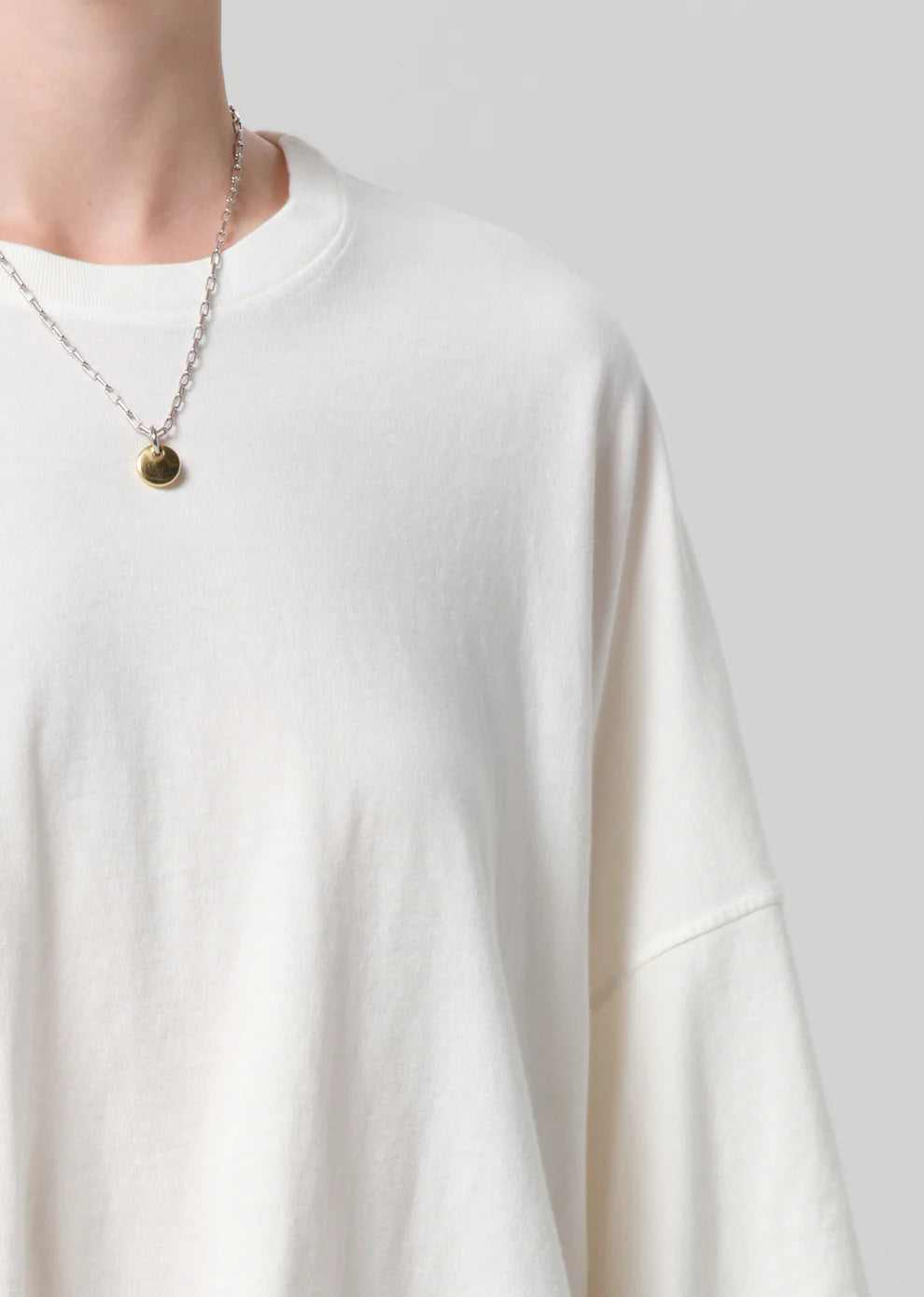 Citizens of Humanity Crop Cape Tee in Pashmina
