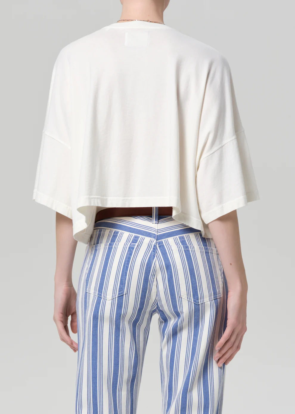 Citizens of Humanity Crop Cape Tee in Pashmina