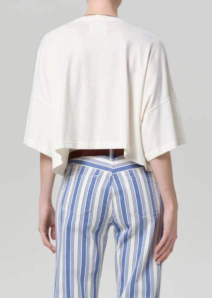 Citizens of Humanity Crop Cape Tee in Pashmina