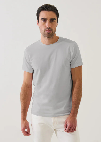 Patrick Assaraf Pima Cotton Stretch S/S Crew - Mellow Grey