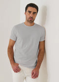 Patrick Assaraf Pima Cotton Stretch S/S Crew - Mellow Grey