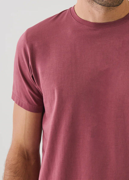 Patrick Assaraf Pima Cotton Stretch S/S Crew - Spiced Potpourri