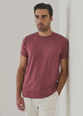 Patrick Assaraf Pima Cotton Stretch S/S Crew - Spiced Potpourri