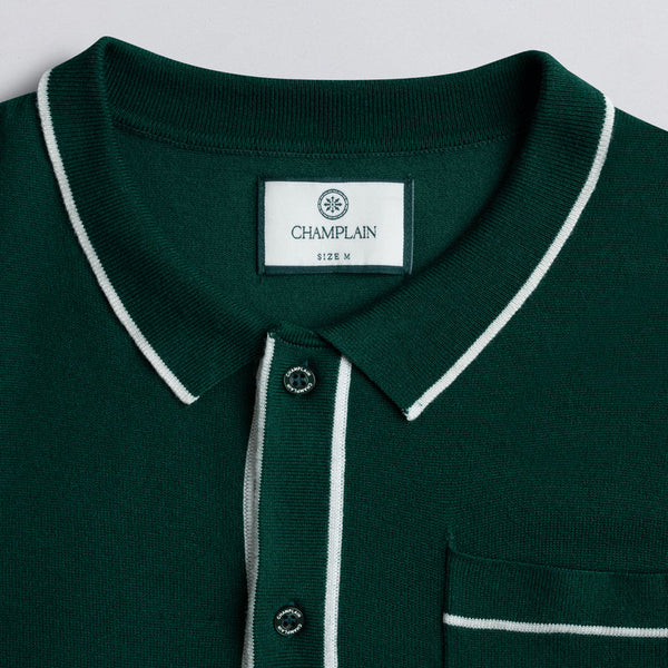 Champlain Button Down SS Polo - Green