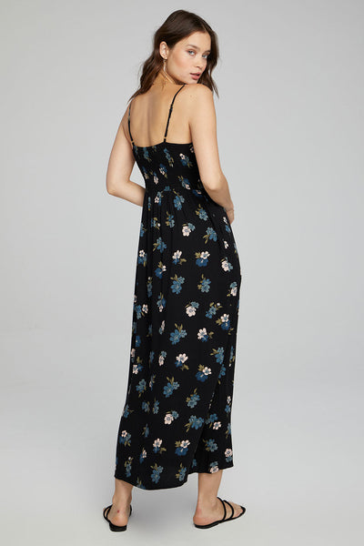 Saltwater Luxe Leighton Maxi Dress Black Floral