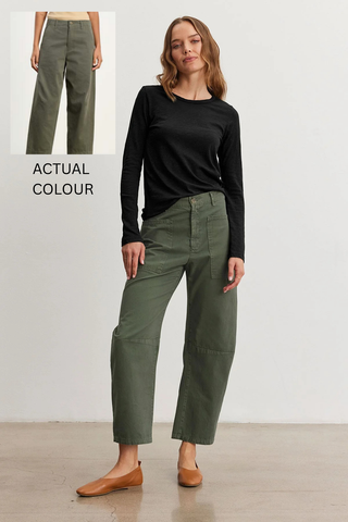 Velvet Brylie Sanded Twill Pant in Caper