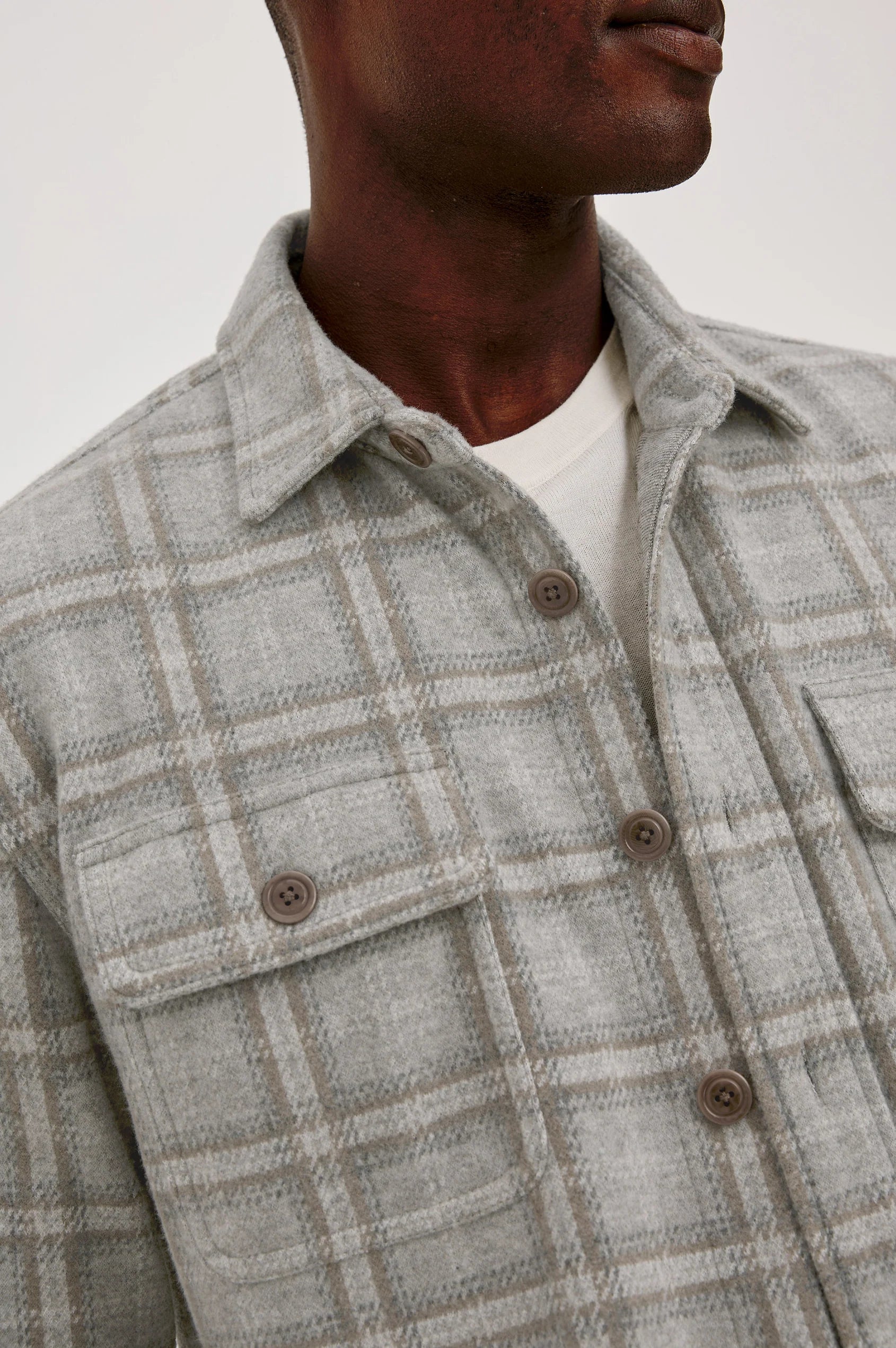 Rails Men's Alder Flannel Shirt - Quarry Mist Heather