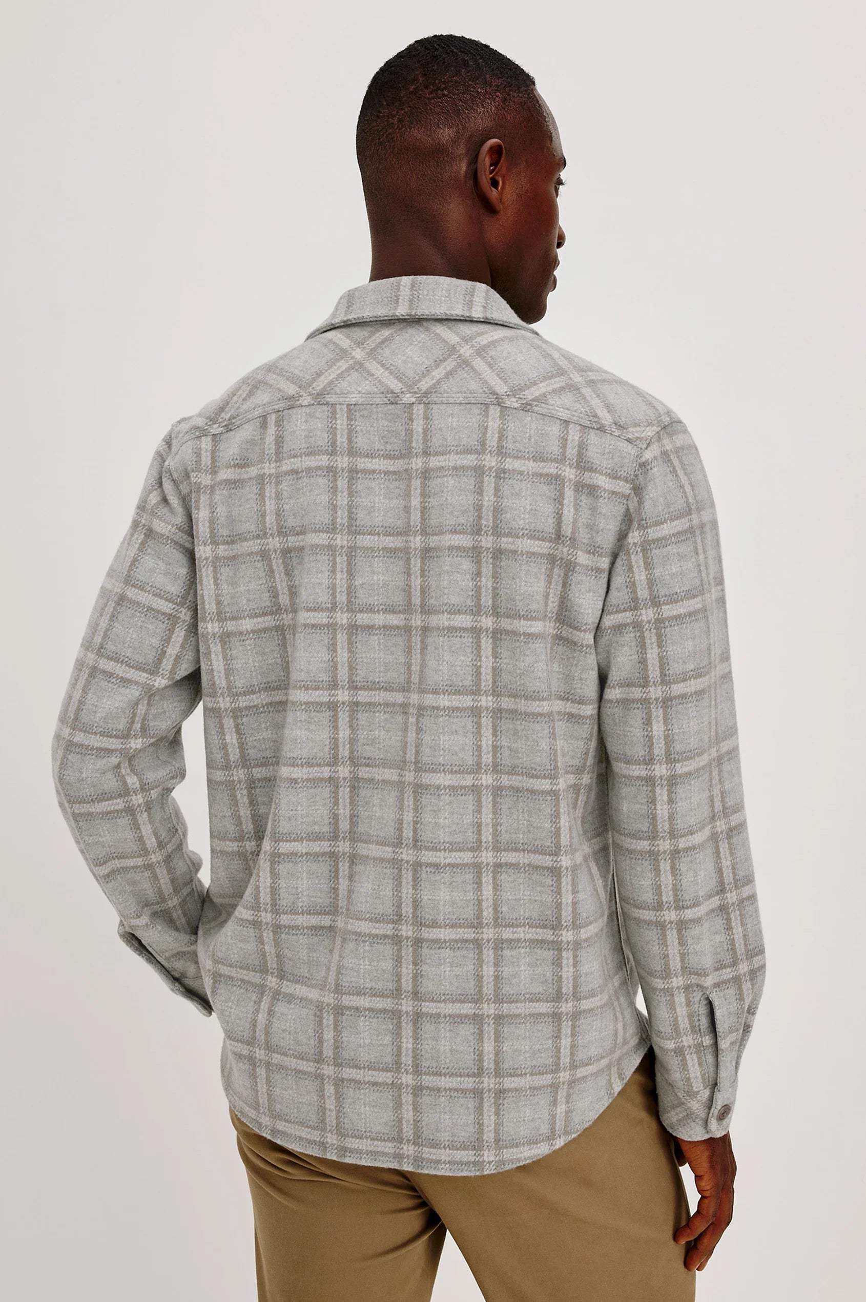 Rails Men's Alder Flannel Shirt - Quarry Mist Heather