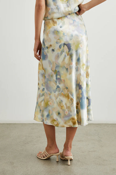 Rails Anya Satin Crepe Skirt in Diffused Blossom