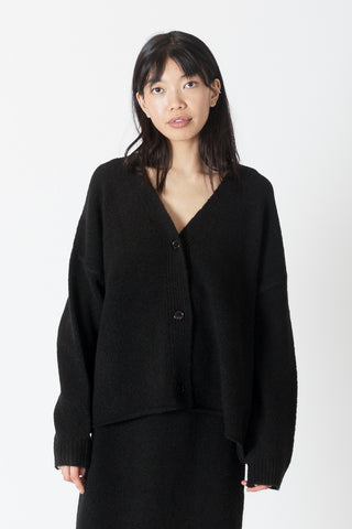 Lyla & Luxe Asher Luxe Eco Oversize Cardigan in Black