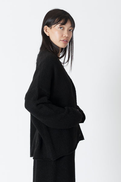 Lyla & Luxe Asher Luxe Eco Oversize Cardigan in Black