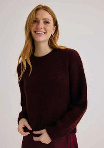 Bella Dahl Drop Shoulder Sweater - Pinot Noir