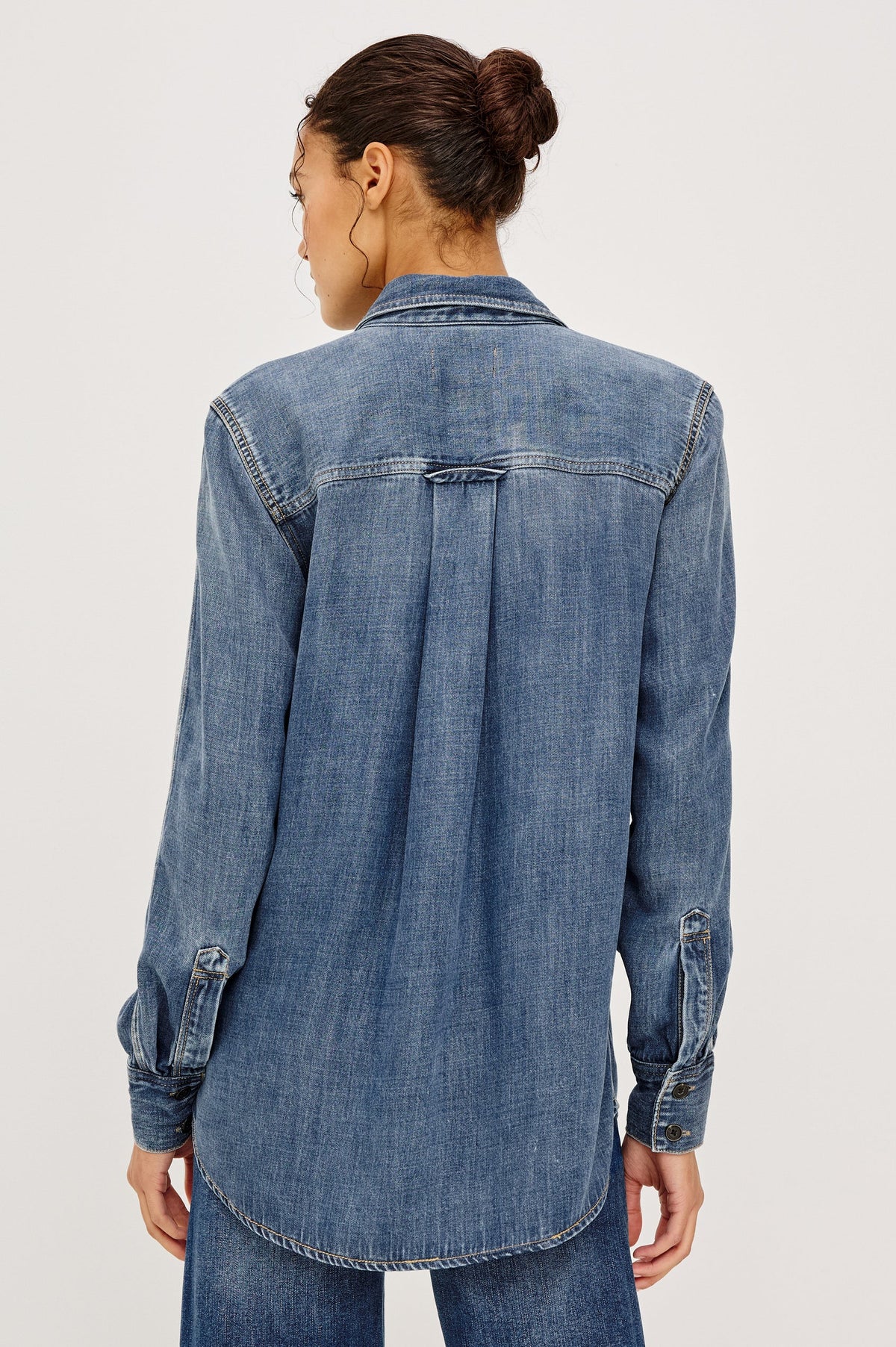 Rails Atticus Denim Shirt in Antique Blue