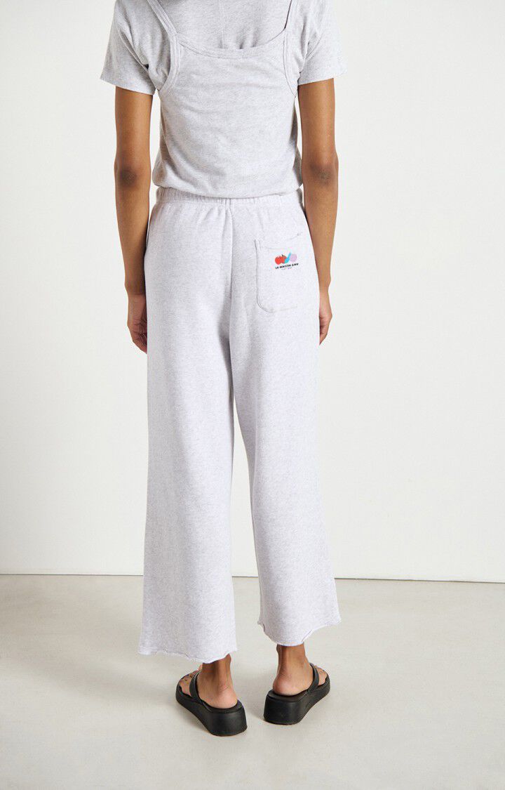 American Vintage ATUBAY Crop Sweatpant in Arctic Melange