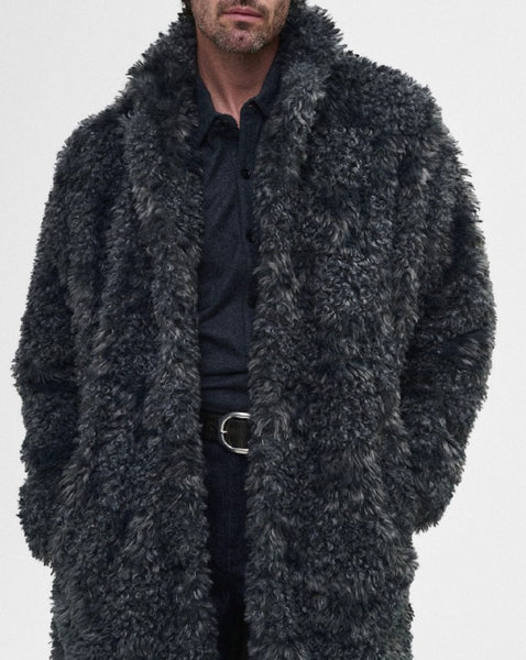 John Varvatos Ace Faux Fur Coat - Sting Ray