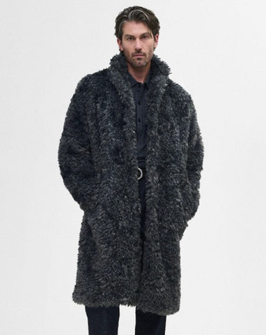 John Varvatos Ace Faux Fur Coat - Sting Ray