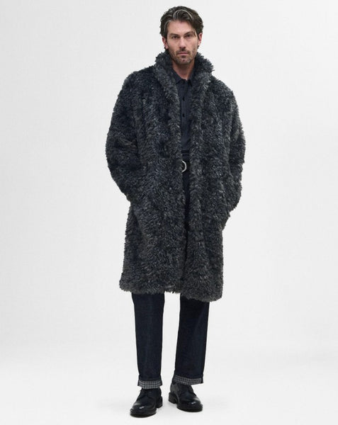 John Varvatos Ace Faux Fur Coat - Sting Ray