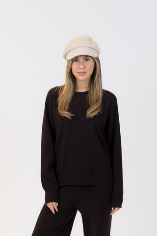 Lyla & Luxe Baker Boy Hat in Camel