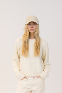 Lyla & Luxe Baseball Hat in Oatmeal