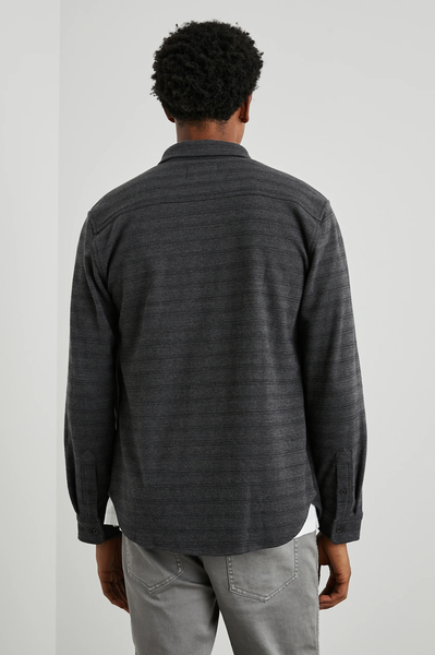 Rails Men's Berkeley Shirt - Black Charcoal Stripe