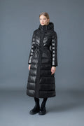 Mackage Calina  Lustrous Down Maxi Coat in Black