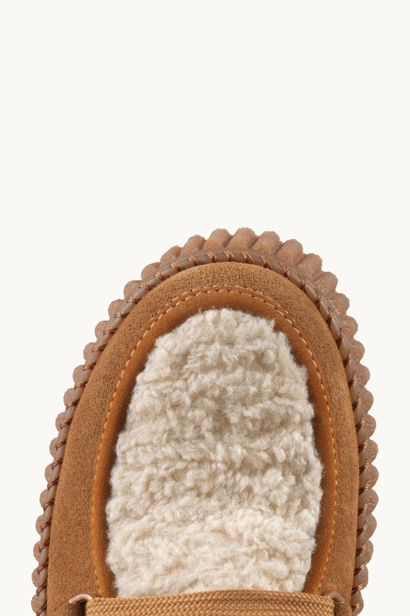 Ilse Jacobsen Calira02 Suede Boots with Laces in Cashew Clay