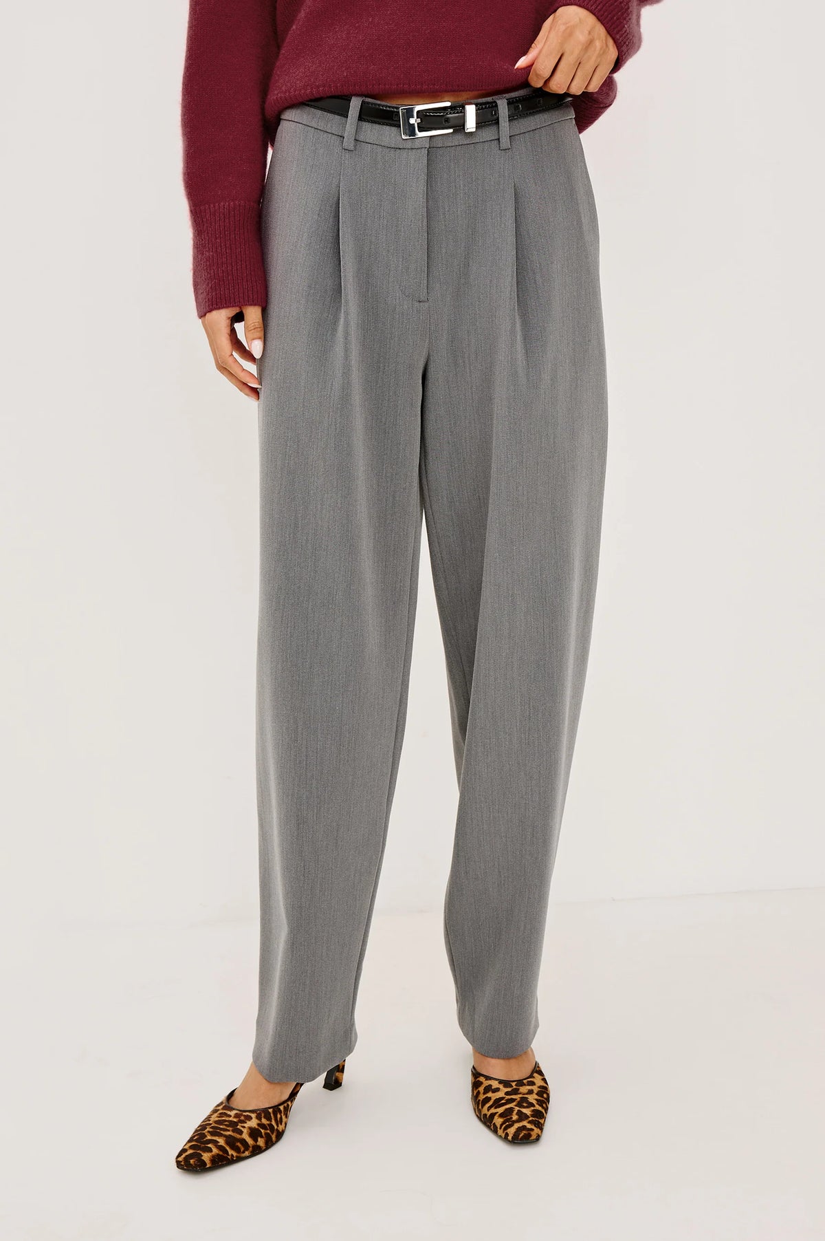Rails Cameron Barrel Leg Pant in Heather Grey