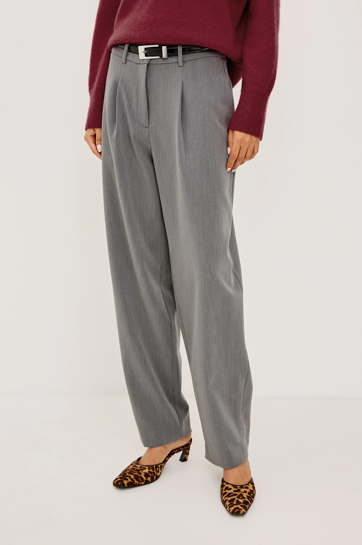 Rails Cameron Barrel Leg Pant in Heather Grey