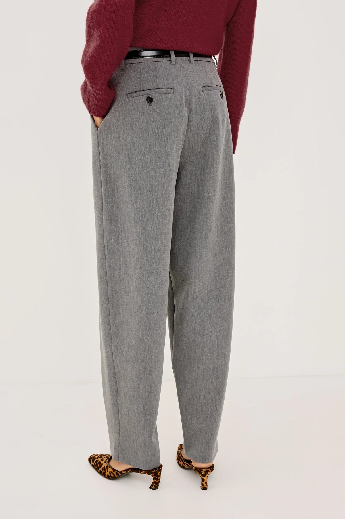 Rails Cameron Barrel Leg Pant in Heather Grey