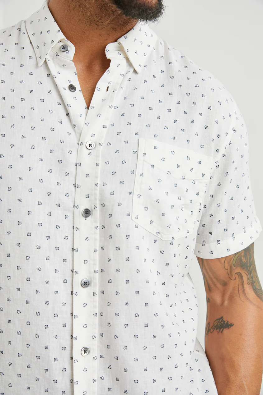 Rails Men's Carson S/S Shirt - Autumn Calico White