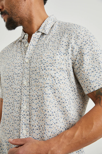 Rails Men's Carson S/S Shirt - Spring Blossom Parchment