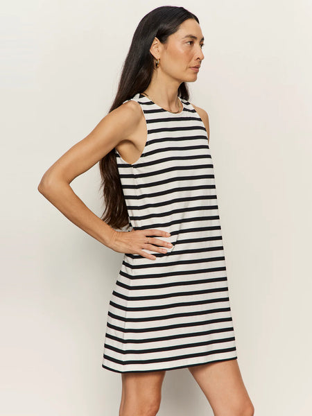 Sanctuary On The Yacht Shift Dress in Chalk/Black Stripe