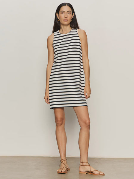 Sanctuary On The Yacht Shift Dress in Chalk/Black Stripe