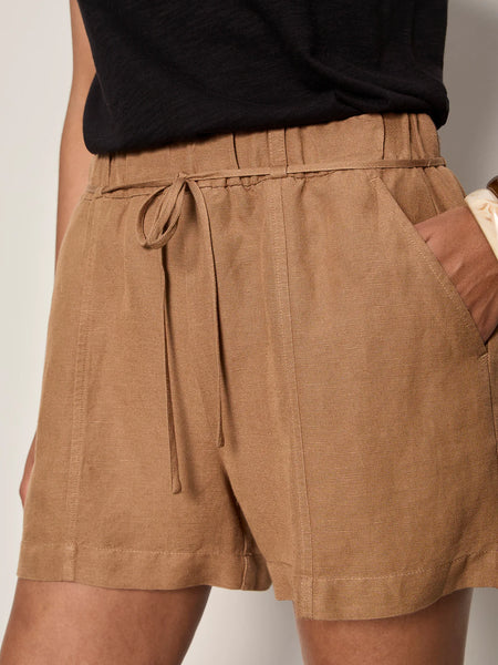 Sanctuary Springtide Linen Short in Toasted Coconut