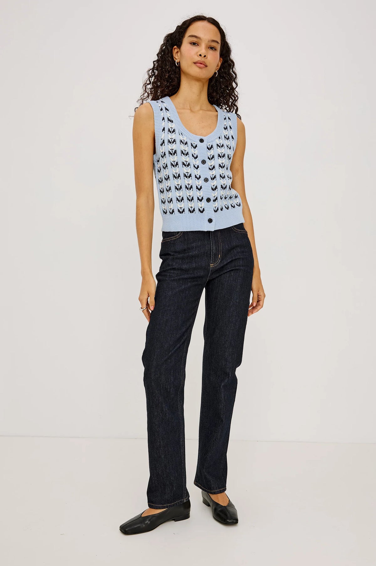Rails Chance Sweater Vest in Sky Blue