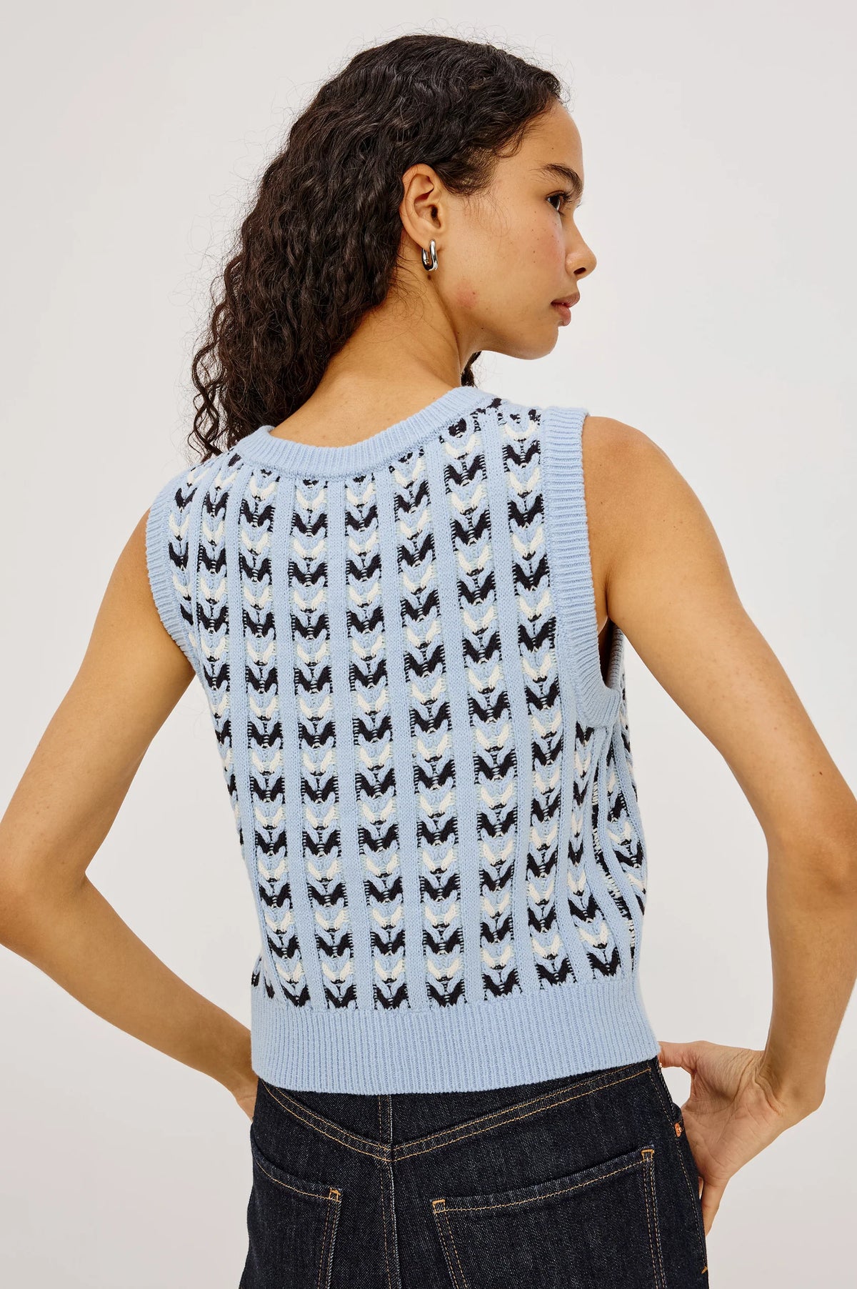 Rails Chance Sweater Vest in Sky Blue
