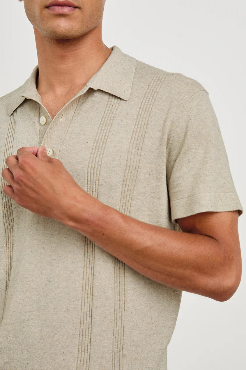 Rail's Men's Cillian Polo Shirt in Silversand