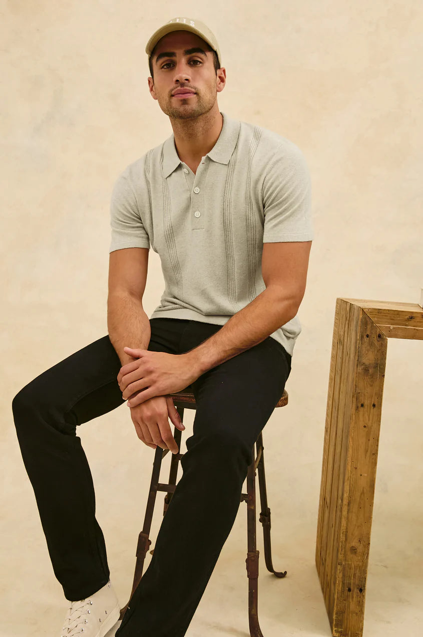 Rail's Men's Cillian Polo Shirt in Silversand