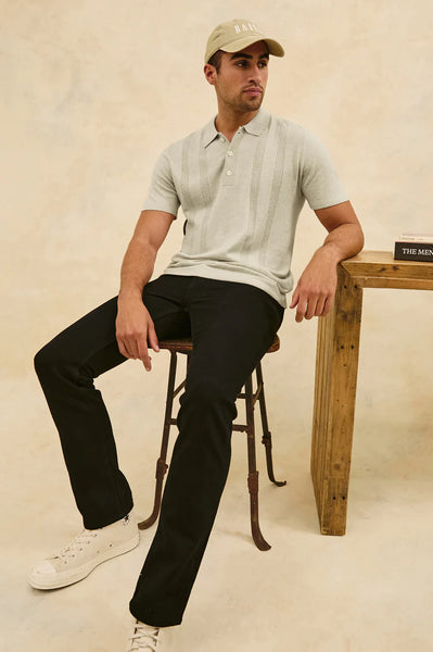 Rail's Men's Cillian Polo Shirt in Silversand