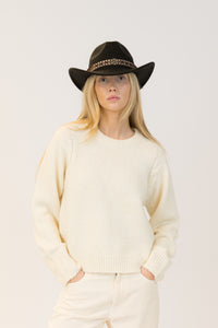 Lyla & Luxe Cowboy Hat in Black