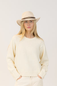 Lyla & Luxe Cowboy Hat in Oatmeal