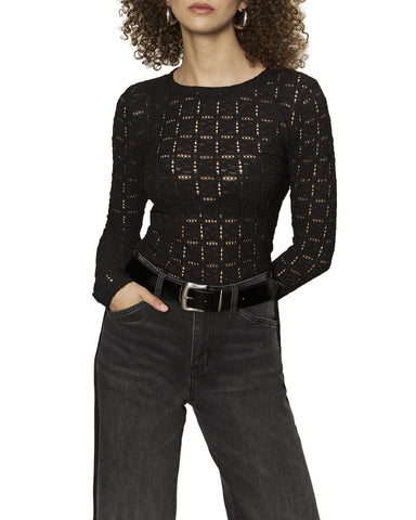 Sanctuary L/S Perfect Tee in Black