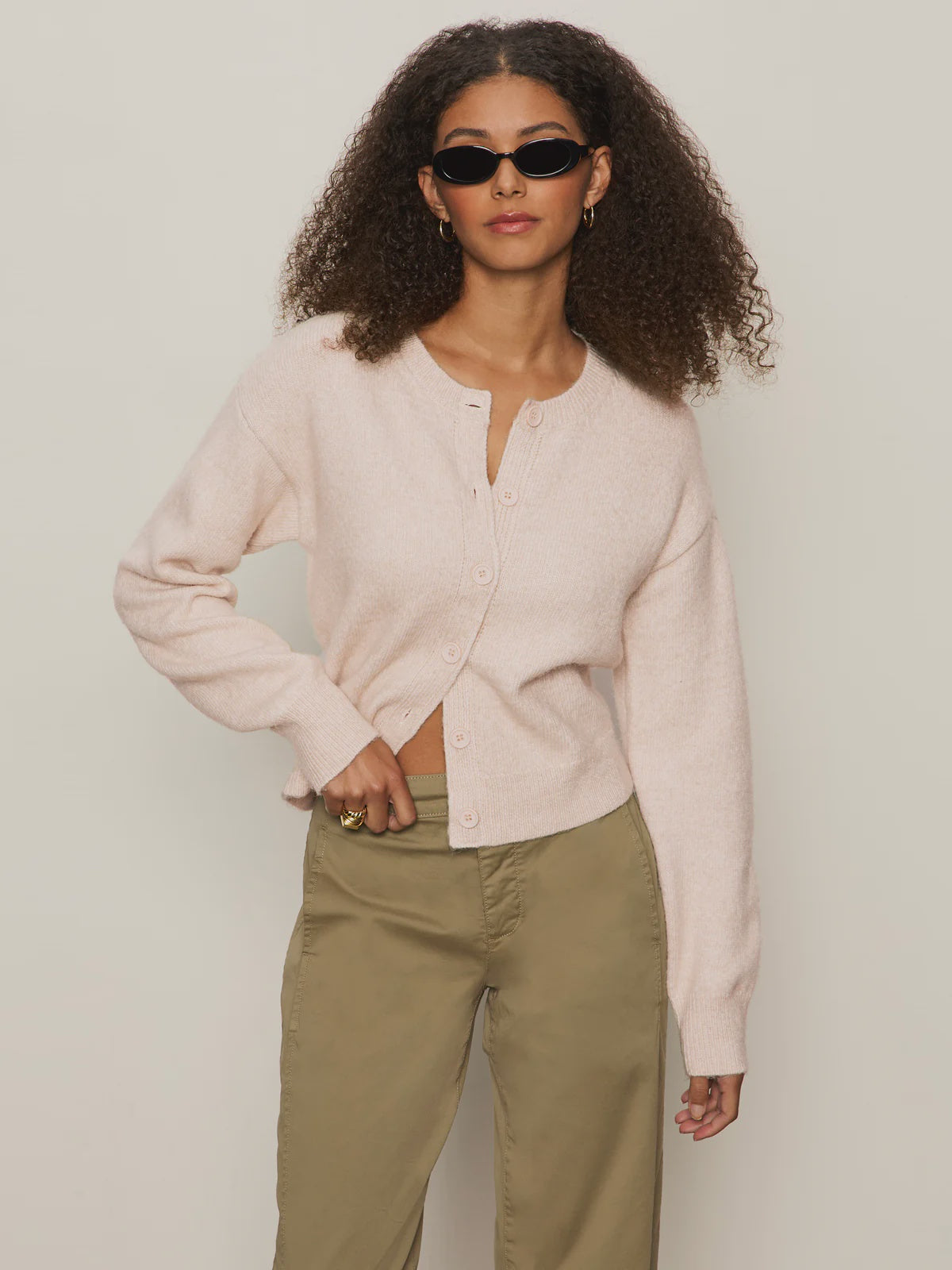 Sanctuary Must-Have Cardi in Pink Milk