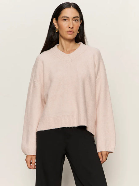 Sanctuary Dreamy V Neck Sweater in Heather Rose